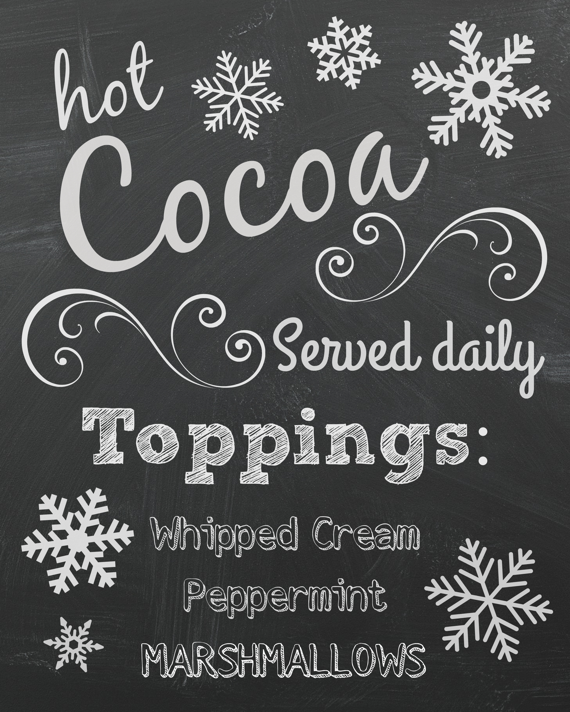 hot cocoa bar printable sign #hotcocoa #kcup